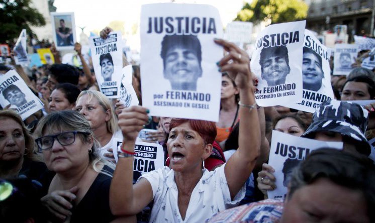 Protestan contra la violencia en Argentina