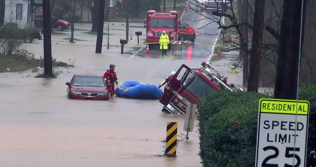 Mississippi y Tennessee afectados por las lluvias