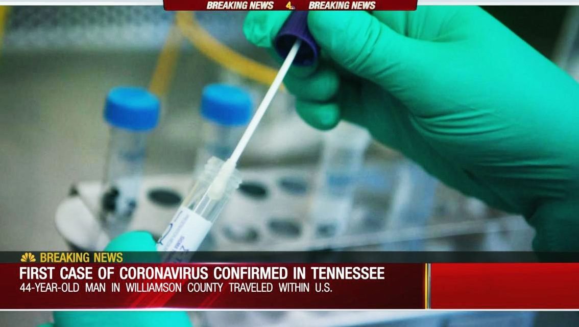 Se confirma el primer caso de coronavirus en el estado de Tennessee.
