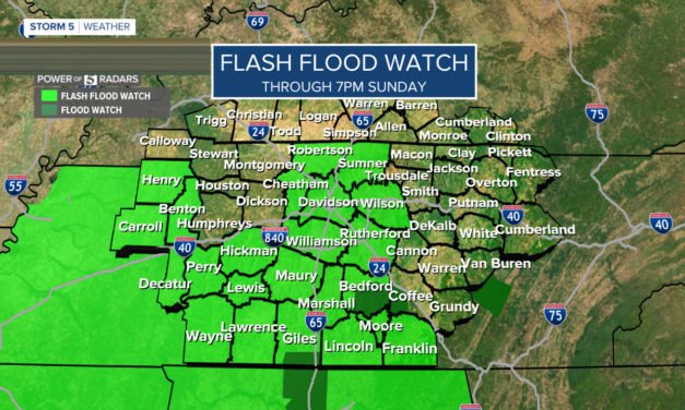 Alerta de tormenta: posible inundación el domingo en horas de la noche