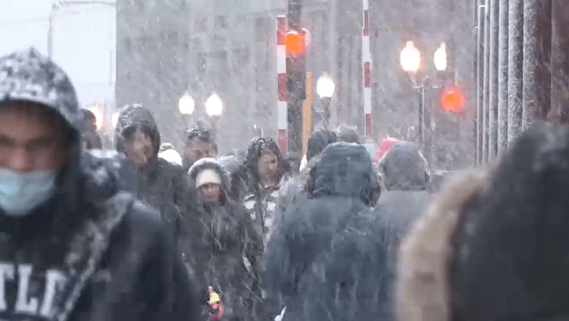 Fuertes tormentas el día de Año Nuevo