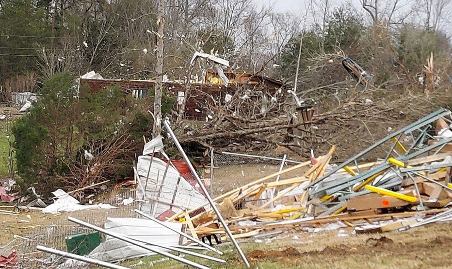 Brote de tornado de diciembre: 16 ° tornado confirmado en el centro de Tennessee
