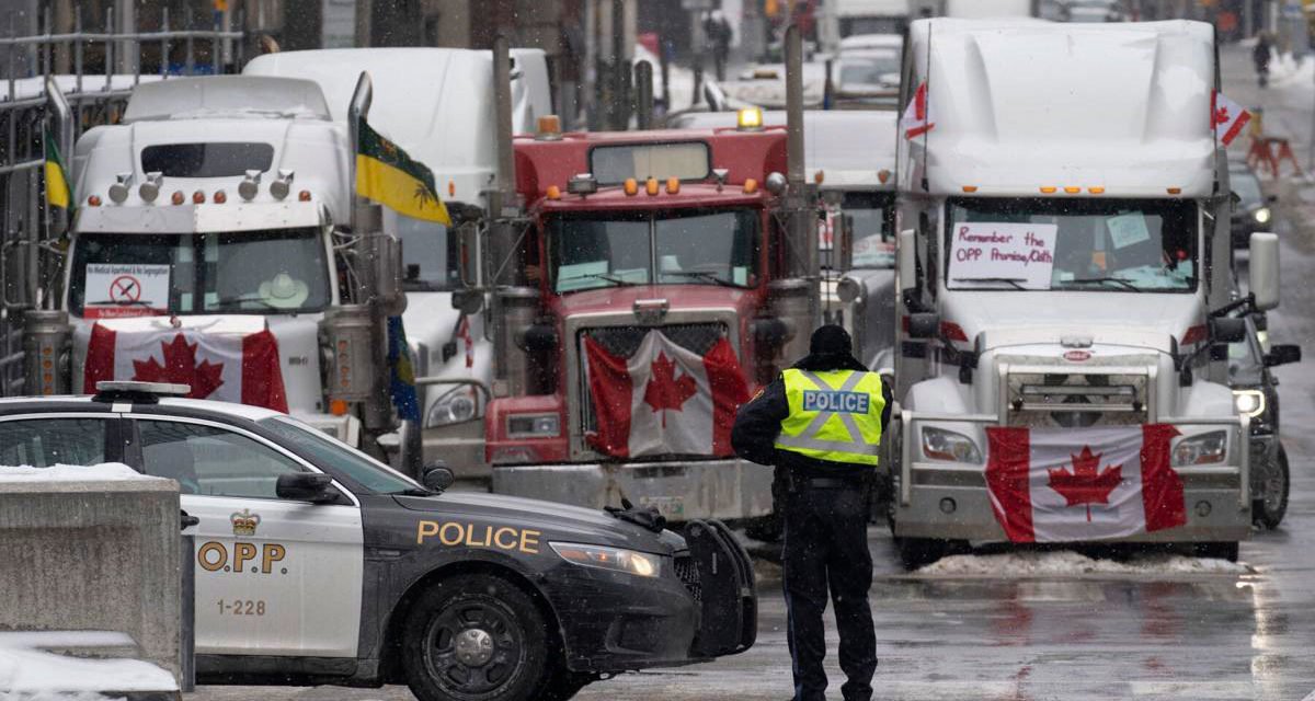 Las protestas por COVID-19, amenazan el comercio fronterizo entre Canadá y EE. UU.