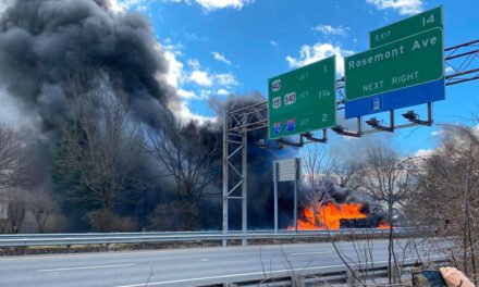 Un camión cisterna explota y arde en llamas en Maryland