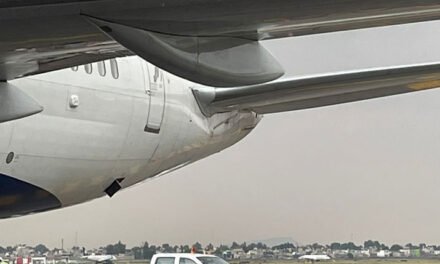 Dos aviones chocan en una pista en el Aeropuerto Internacional de la Ciudad de México