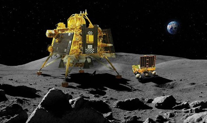 La India realiza el primer alunizaje en el polo sur de la Luna