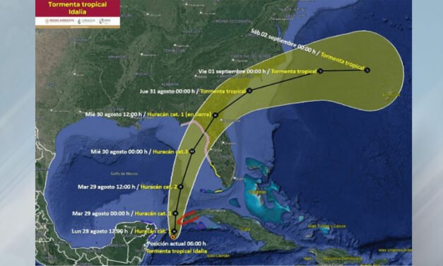 Esta es la trayectoria de la tormenta tropical “Idalia”; pronto será huracán