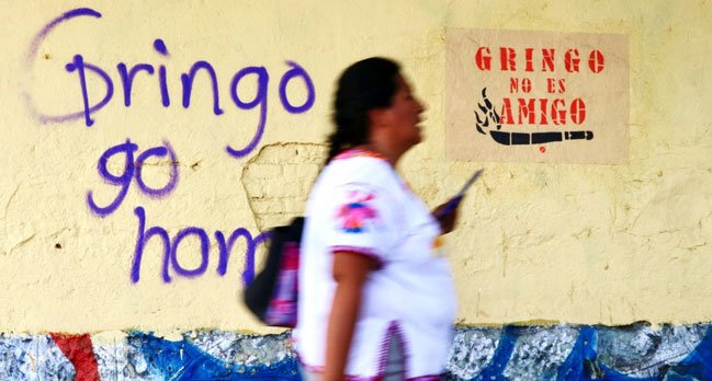 Gringo no es amigo: protesta contra la gentrificación en Oaxaca
