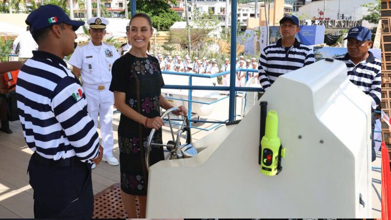 Sheinbaum inaugura el Marinabus en Acapulco