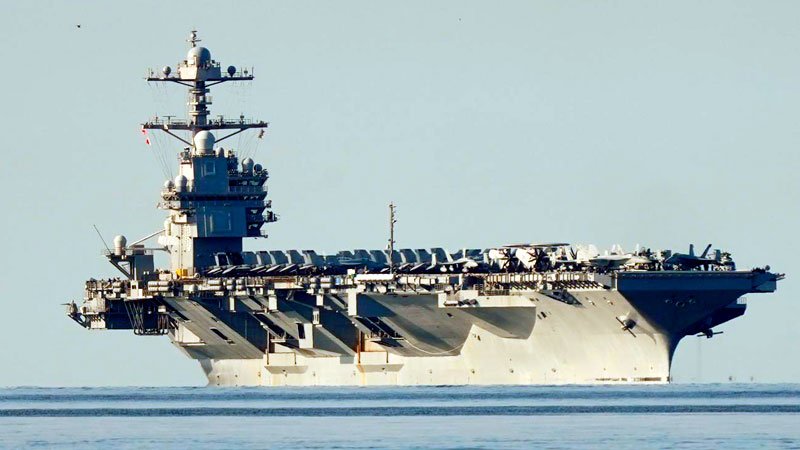 El portaviones más grande del mundo entra en el mar Caribe