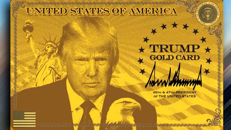 Sale a la venta la ‘tarjeta dorada’ de Trump: residencia expedita en EEUU por 1 millón de dólares