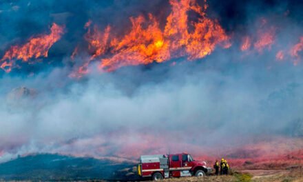 Los vientos más suaves ayudan a los equipos que combaten el incendio de Springs en California.