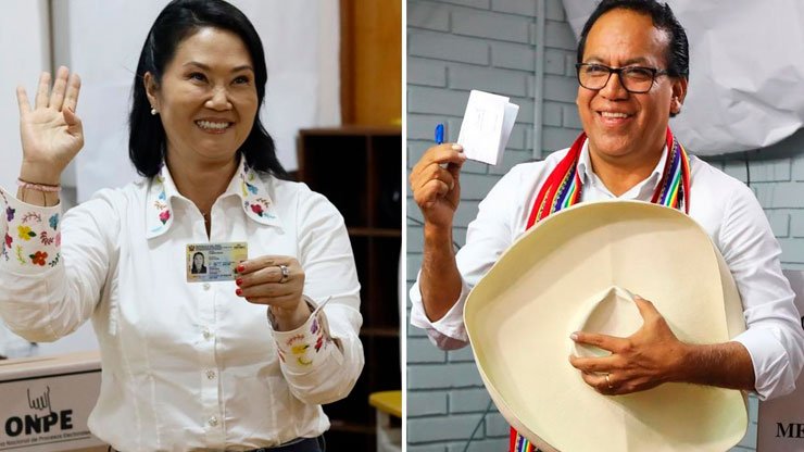 EMPATE TÉCNICO: Sánchez supera a Fujimori en el conteo en Perú