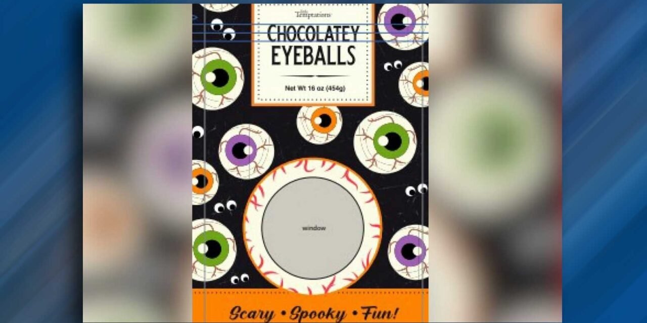 Retiran del mercado los “ojos de chocolate de Halloween” debido a la presencia de alérgenos lácteos no declarados
